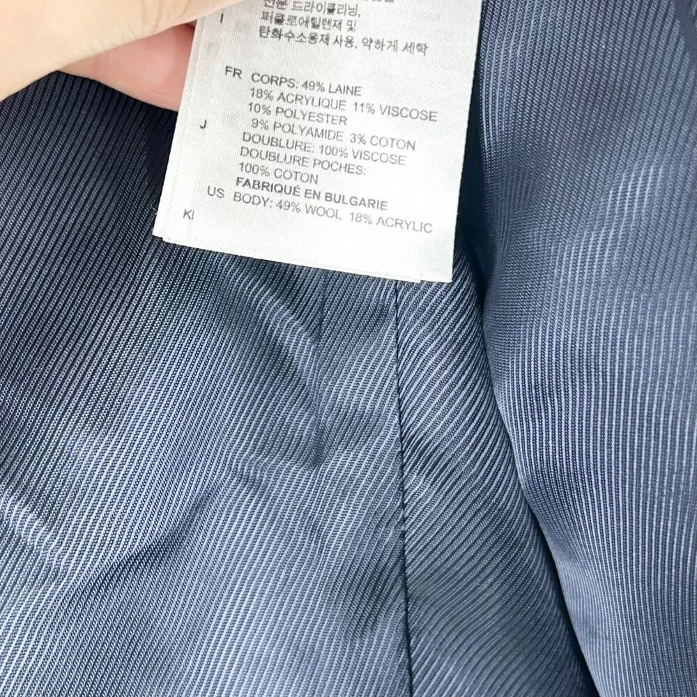 Sandro Marianne Herringbone Wool Blend Multicolor Blazer - Picture 9 of 9